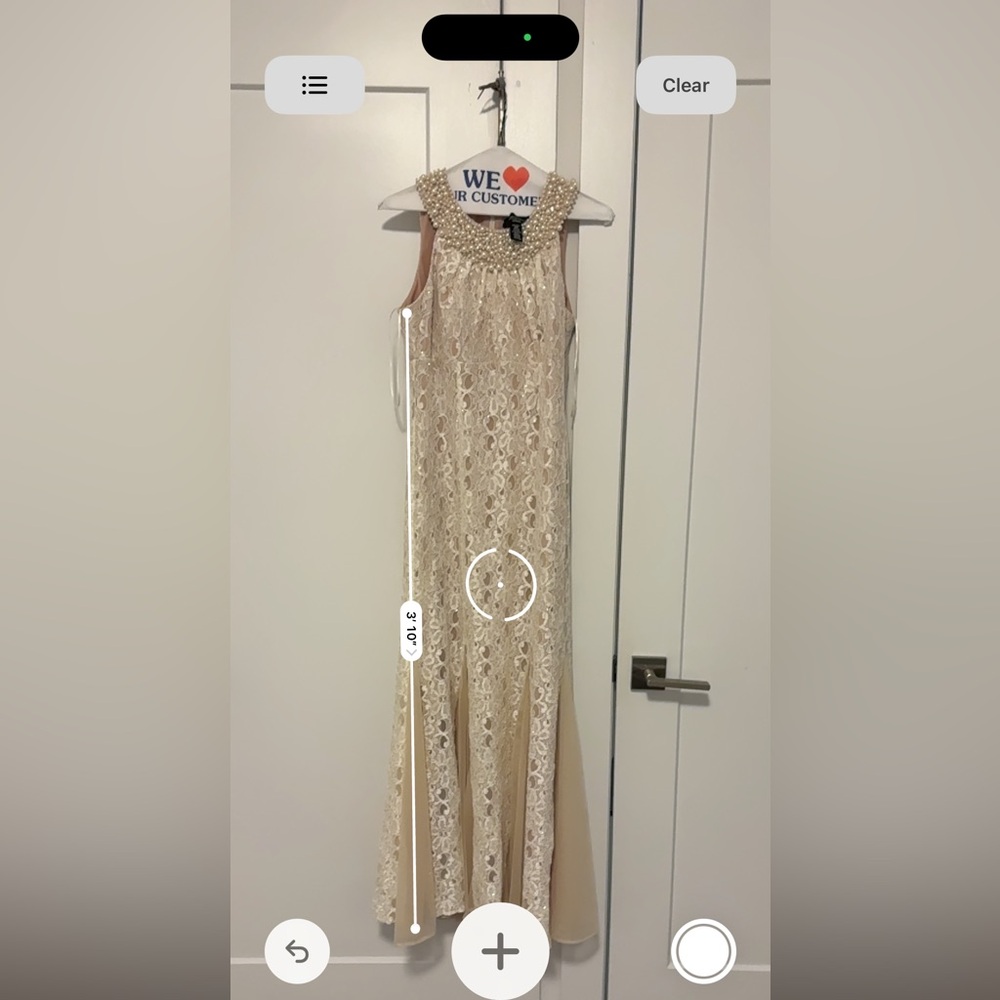 NWOT R&M Richards 8903 Long Formal Dress 8P - Picture 3 of 7